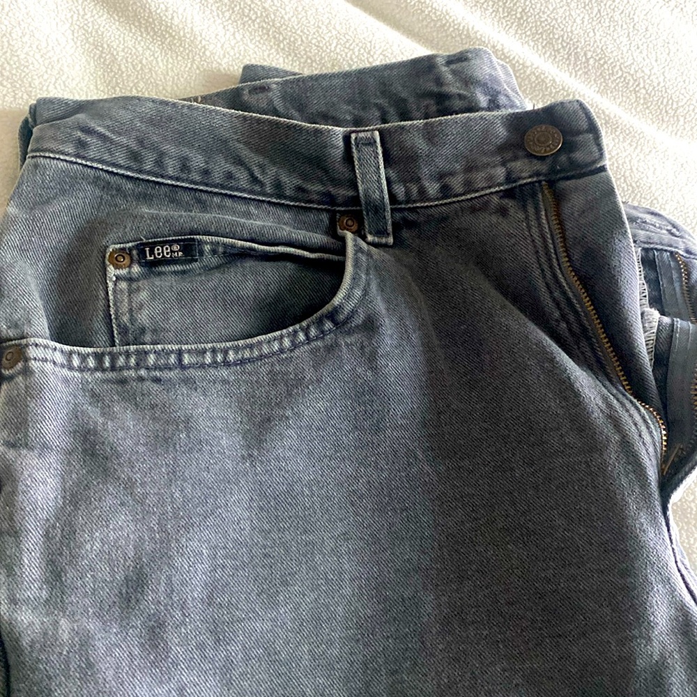 Men’s 36x32 Lee jeans vintage faded black